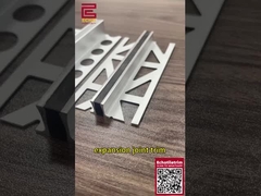 Dauerhafte Aluminiumfliesen-Trim-Fliesen über Expansions-Gelenk-Abdeckungsstreifen für Wände und Böden