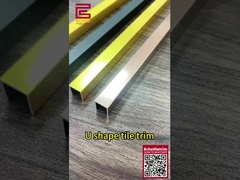 Flat Bar Aluminium Chrom Fliesen Rand Trim Matte Schwarz Für Wand und Boden Dekoration