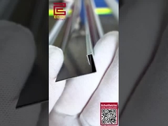 10mm Smart Flat Edge Tile Trim Chrom Metallwinkel Trim für äußere Ecken