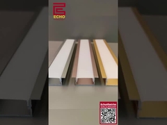 Flexibles Alu-LED-Profil in U-Form Schwarzes LED-Streifenprofil für Wohnungsdekoration