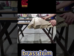 Massive Messing-Treppen-Nasen-Trimming. Schiebefeste und schwere Arbeit. Luxus-Upgrade für Holz-Tafel-Treppen!