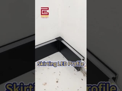 Aluminium-LED-Skirting-Board-Installation -- versteckte Umgebungsbeleuchtung -- wasserdicht und stilvoll