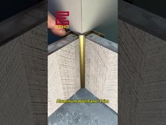 Aluminium Wandpaneel-Abschlussleiste | Elegante Kantenbearbeitung für moderne Wohnraumgestaltung #aluminiumleiste