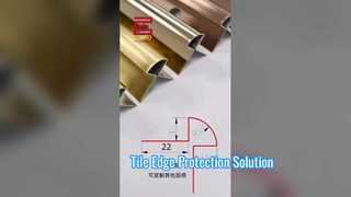 Stainless Steel Round Edge Trim | Tile Edge Protection & Finishing Solution