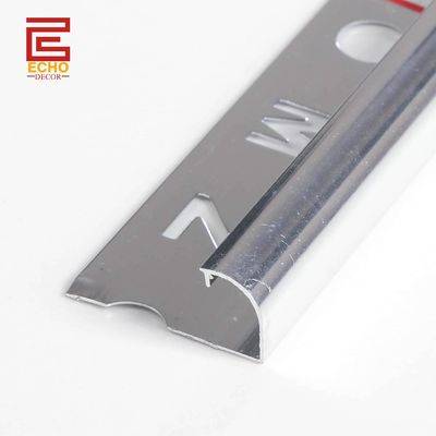 Aluminiumpolierte Runde Kante Fliesen Trim Wand Metall Fliesen Kante Trim Anpassbar