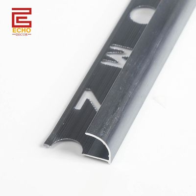 Dekorative Nickel-Grau-Bullnose-Fliesen-Kanten-Schnitt Profil Runde Fliesen-Kanten-Schnitt
