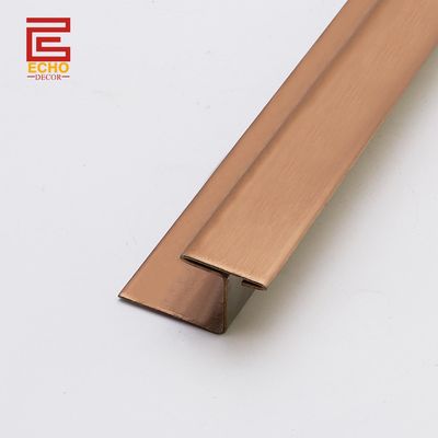 Metallkeramische Fliesen zu Fliesen Boden Trim Rose Gold 3m Boden und Dekor Fliesen Rand Trim