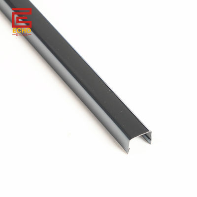 Edelstahl Fliesen Grenze Trim Metal Spiegel Schwarz U-Form Fliesen Trim