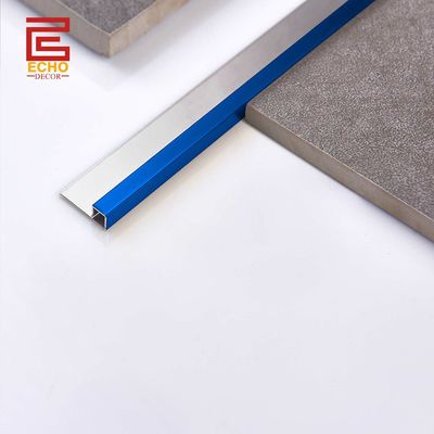Dekorative Blaue Edelstahl Bullnose Trim Keramik Wandfliesen Kanten