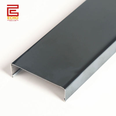 Flat Listello Edelstahl Fliesen Trim 100mm Breite Schwarze Fliesen Rand Formen