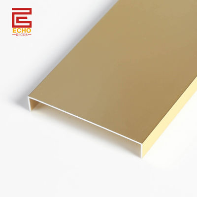 Matte Gold Listello Fliesen Grenze Trim Aluminium Metall Fliesen Trim für die Küche