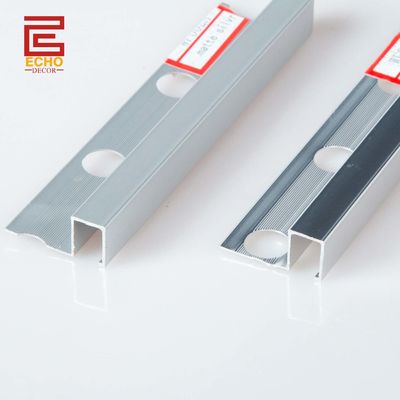 10 mm Quadrat Aluminiumfliesen Profil Außenecke Metallfliesen Randstreifen