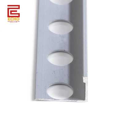 12.5mm Anodisierte Silber-Aluminium-Fliesen Trim Wasserdicht Metall Dusche Fliesen Rand Trim