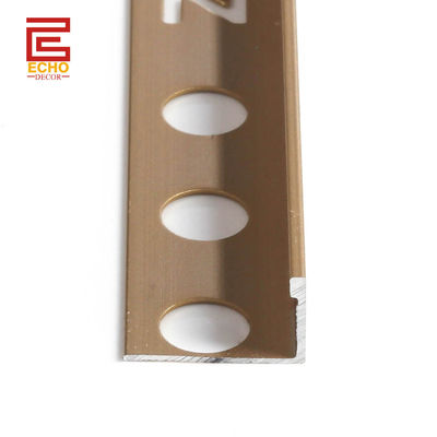 3/8 In Aluminium Fliesen Trim Streifen Satin Messing L-förmige Kanal Flachkante Fliesen Trim