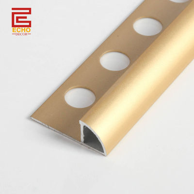 Dekorative Aluminiumfliesen Trim Quartal Rund auf Fliesen Metall Bord Fliesen Rand Trim