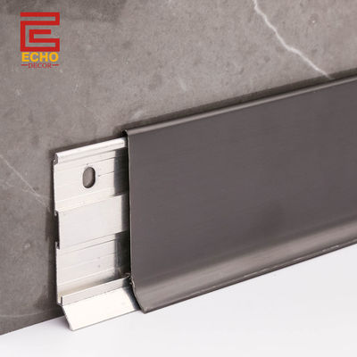 Edelstahl Grau Skirting Board Profil 12mm Skirting Board Randstreifen