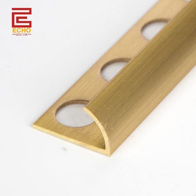 Dekorative Antike Messing Profil gebürstete Messing Fliesen Trim 10mm