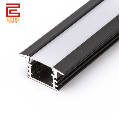 Flexibles Alu-LED-Profil in U-Form Schwarzes LED-Streifenprofil für Wohnungsdekoration