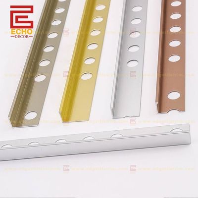 10mm Wandfliesen Außen 90 Grad Ecke Aluminiumfliesen Trim Gold