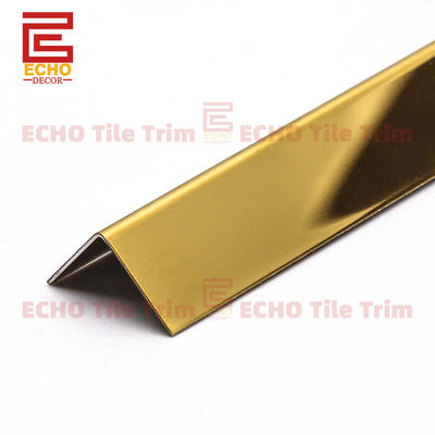 Schutz 15 mm Gold Edelstahl Fliesen Außen Ecke Trim
