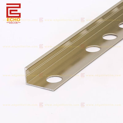 12.5mm Aluminium-Rechte Kante Fliesen Trim-Fliesen Veredelung Streifen mit individueller Dicke