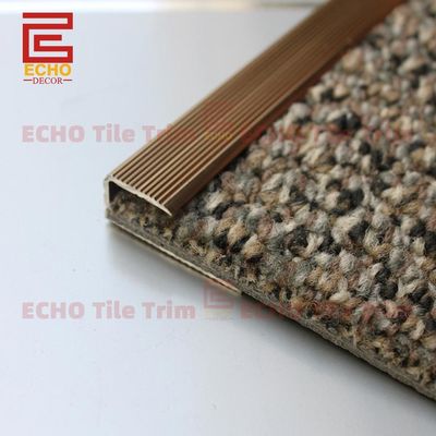 Aluminium Teppich Trim Metal Edge Trim für Teppich 3m auf Beton