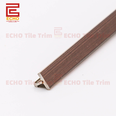 20 mm Massivfußboden T-Formen Übergang Edelstahl Fliesen Trim