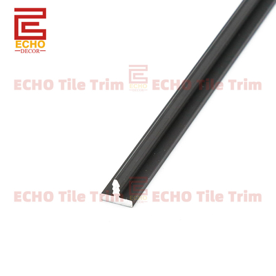 Schwarzes Aluminiumfliesen -Trimm Aluminium t geformtes Fliesenkantenverkleidungsprofil