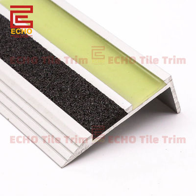 Lumineszenz L-förmige Aluminium-Treppenkanten-Treppenkantenverkleidung